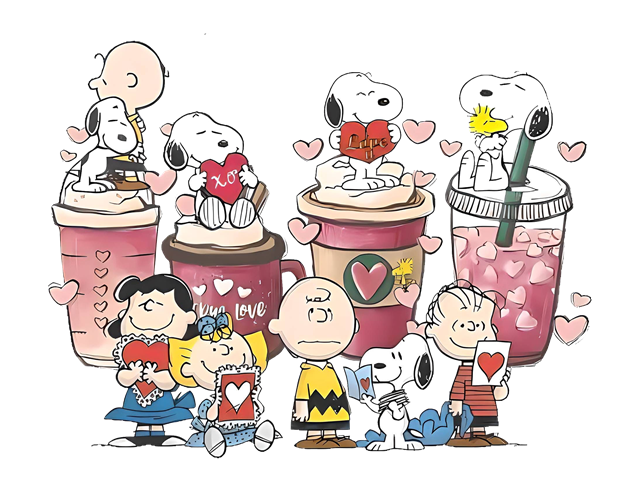Snoopy UV DTF Cup Wrap – Easy Cup Wrap for Tumblers & Projects FeeFiFauxLeather