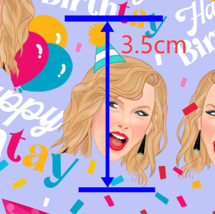 Taylor Swift Faux Leather Sheet – Character Smooth Material for DIY Accessories FeeFiFauxLeather