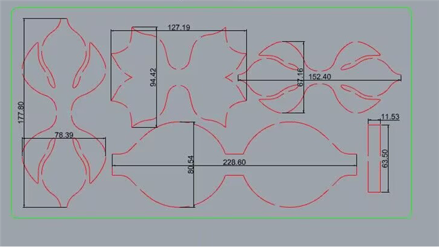 Pinch Bow Cutting Die for Making Hair Claw Sides 3 Different Sizes FeeFiFauxLeather