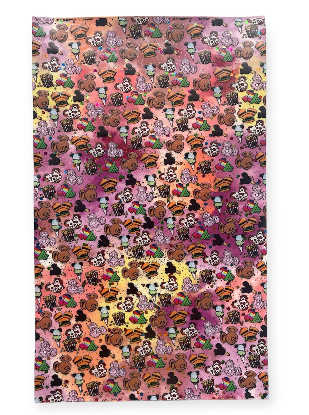 Mouse Snacks UV Printed Faux Leather Sheet Bright colors