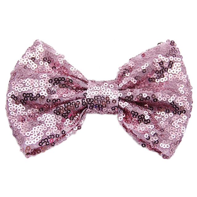 Large 5 Inch Sequin Bows Multiple Colors Sequin Bows, 5" Glitter Bows