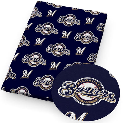 Brewers Baseball Textured Liverpool/ Bullet Fabric with a textured feel
