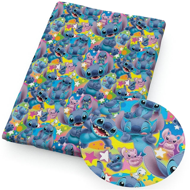 Stitch and Angel Litchi Printed Faux Leather Sheet Litchi has a pebble like feel with bright colors