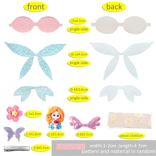 Princess Angel Printed Faux Leather Pre-Cut Bow Includes Centerpiece