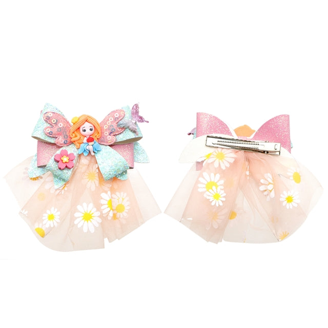 Princess Angel Printed Faux Leather Pre-Cut Bow Includes Centerpiece