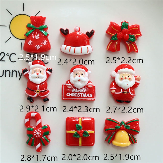 3-D Christmas Flat Back Resin Centerpiece 2 pieces per order