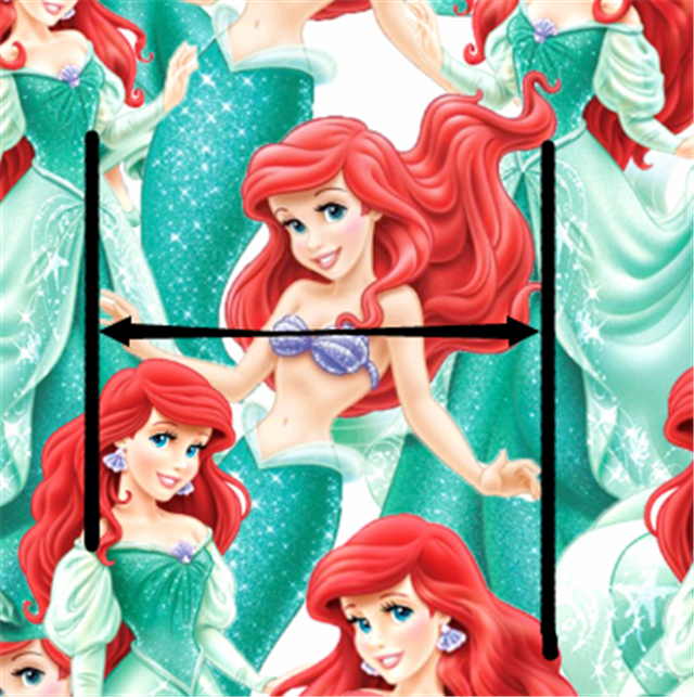 Mermaid Print Smooth Faux Leather Sheet FeeFiFauxLeather