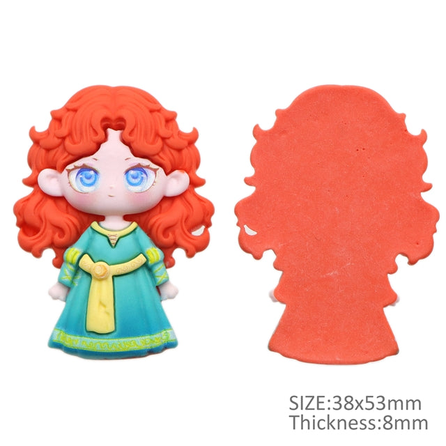 3-D Princess Flat Back Resin Centerpiece