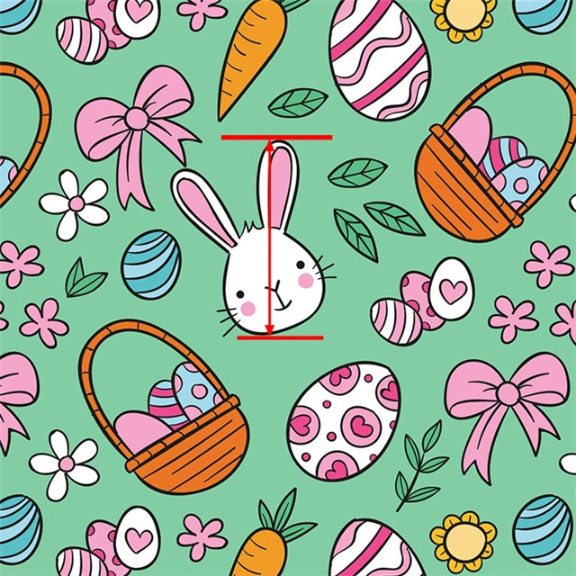 Easter Litchi Printed Faux Leather Sheet Litchi has a pebble like feel with bright colors