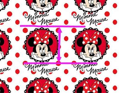 Minnie Mouse Printed See Through Sheet  Clear Transparent Sheet