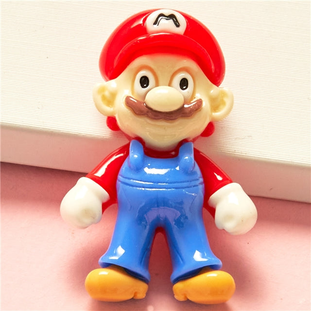 3-D Mario Series Flat Back Resin Centerpiece 2 pieces