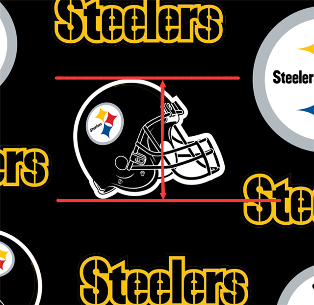 Steelers Football Textured Liverpool/ Bullet Fabric