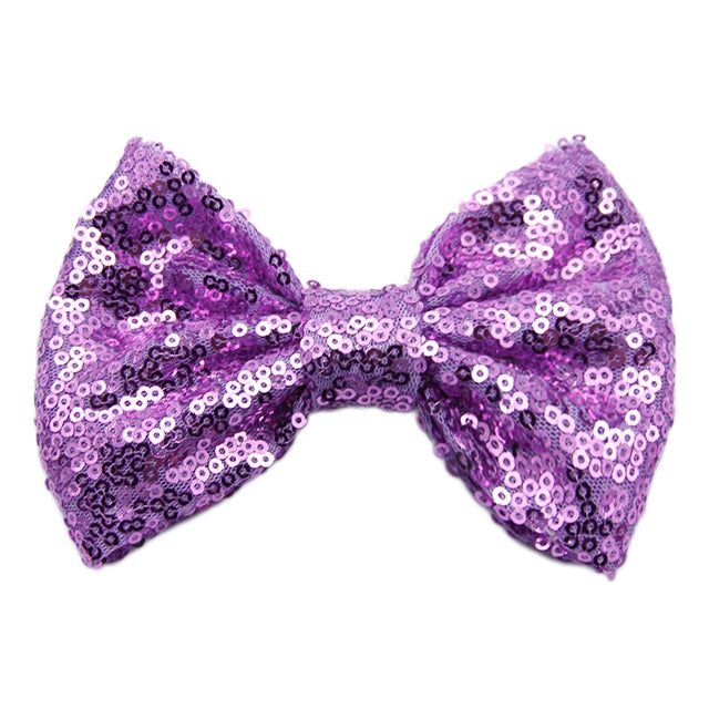 Large 5 Inch Sequin Bows Multiple Colors Sequin Bows, 5" Glitter Bows