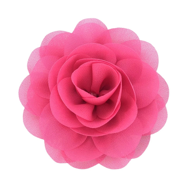 3 1/4" to 3 1/2” Large Mesh Flower, Multiple Colors To Choose From