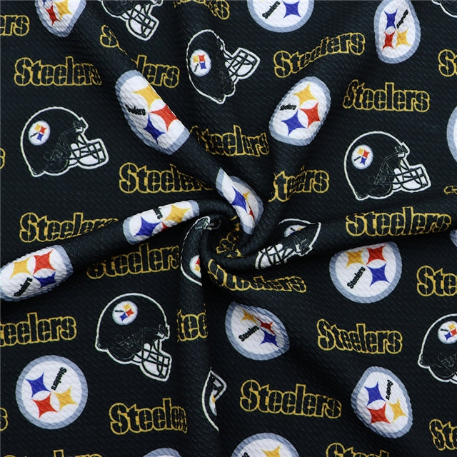 Steelers Football Textured Liverpool/ Bullet Fabric with a textured feel