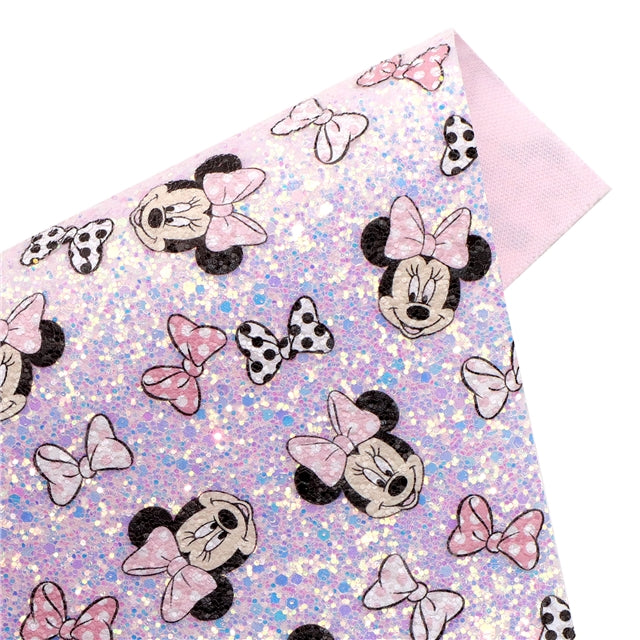 Minnie Mouse Chunky Glitter Printed Sheet