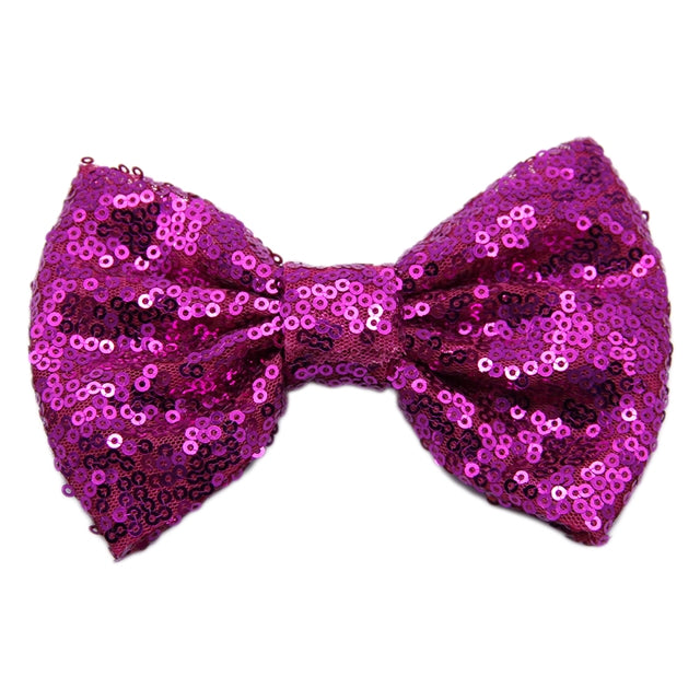 Large 5 Inch Sequin Bows Multiple Colors Sequin Bows, 5" Glitter Bows