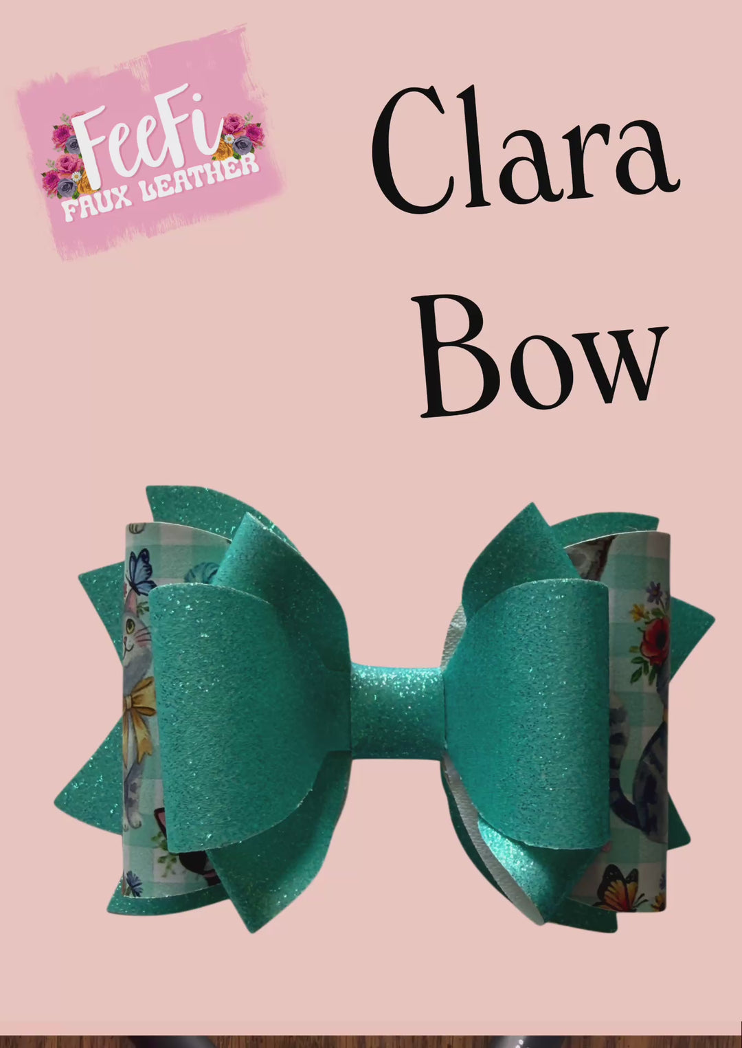 Clara Bow Die for Making Bows using Cutter 4 Inch Bow