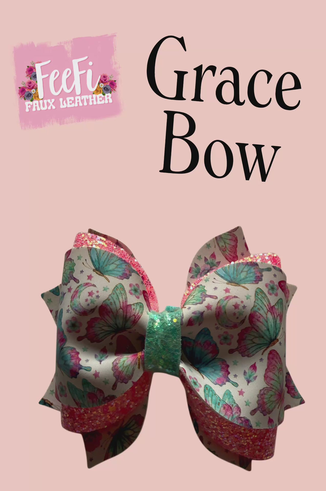 Grace Bow Die for Making Bows using Cutter 4 Inch Bow
