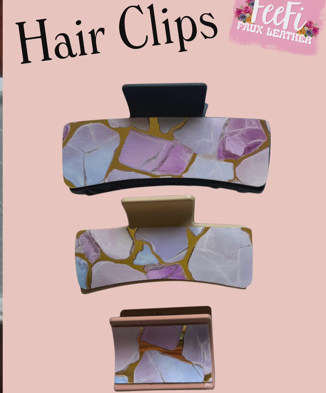 Hair Claw Cutting Die for Making Hair Claw Sides 3 Different Sizes