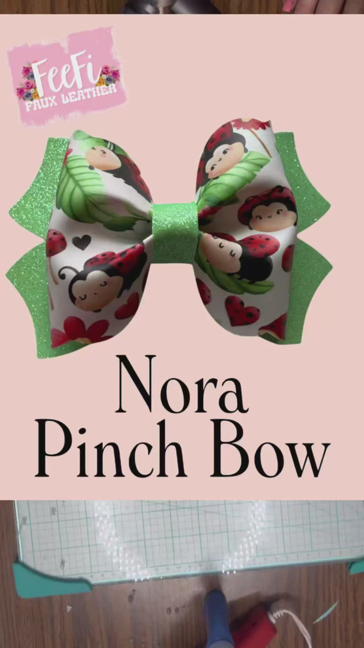 Nora Pinch Bow Die for Making Bows using Cutter 4 Inch Bow See Video
