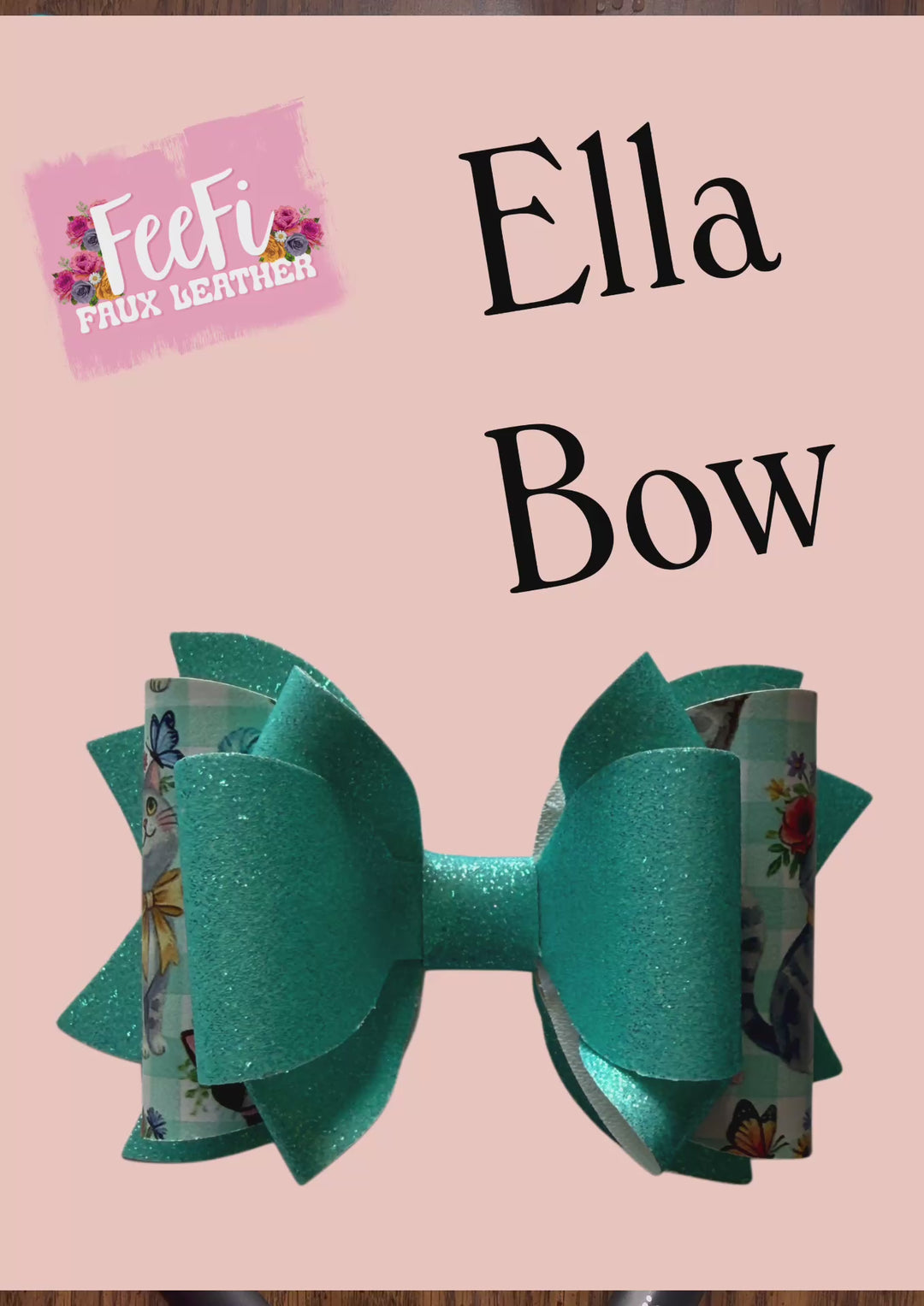Ella Bow Die for Making Bows using Cutter 4 Inch Bow