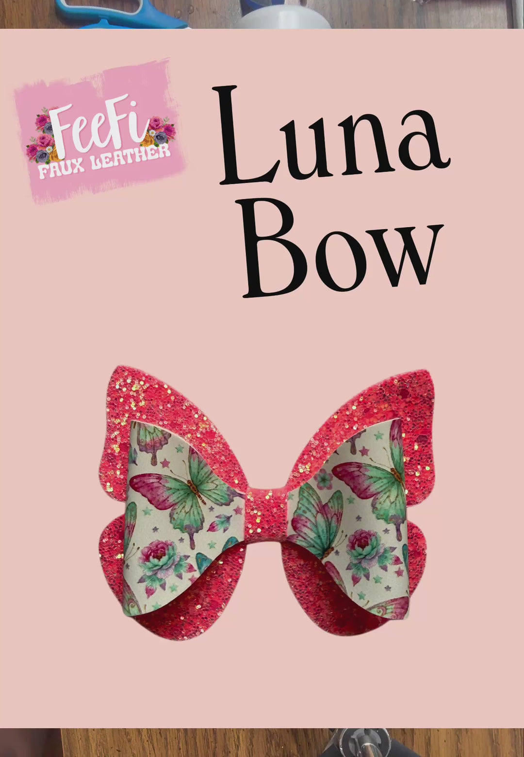 Luna Bow Die for Making Bows using Cutter 3 Inch Bow