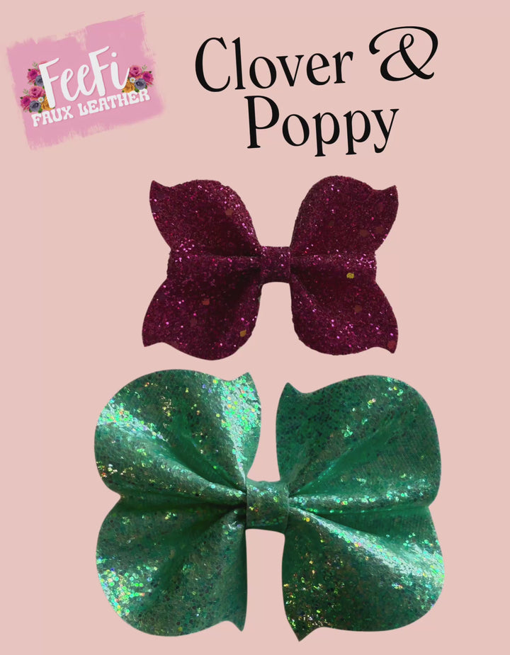 Clover & Poppy Bow Cutting Die for Making 2 Style and 2 Sizes