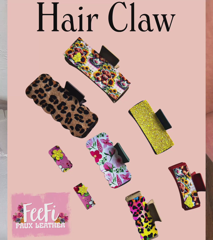 Hair Claw Cutting Die for Making Hair Claw Sides 3 Different Sizes