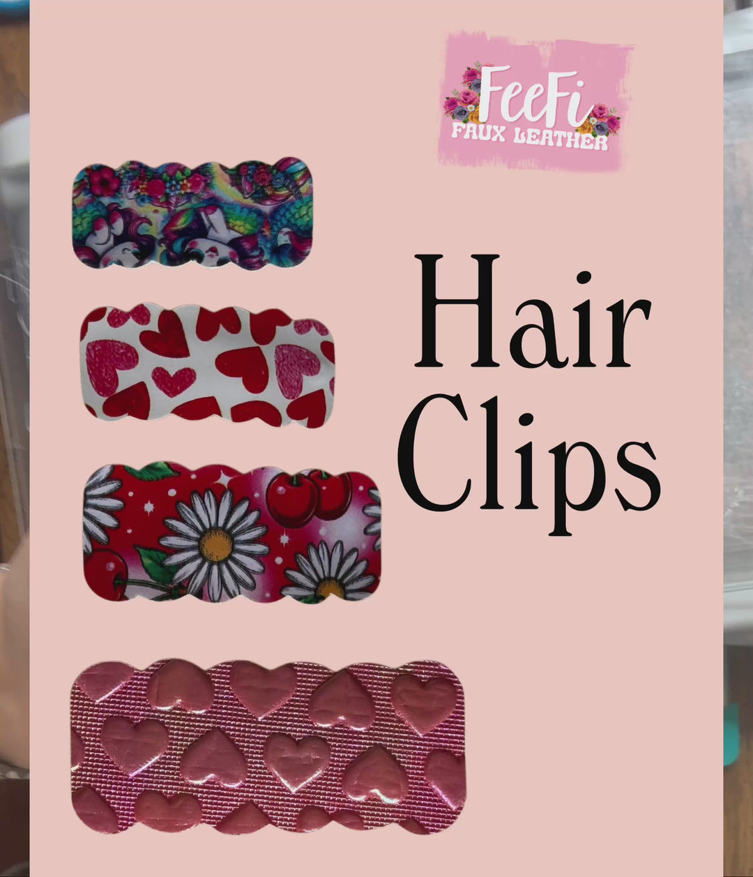 Hair Clips Die for Making Bows using  Die Cutter 4 Sizes