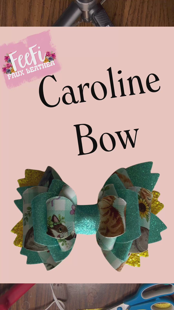 Caroline Bow Cutting Die for Making Bows 3 Inch