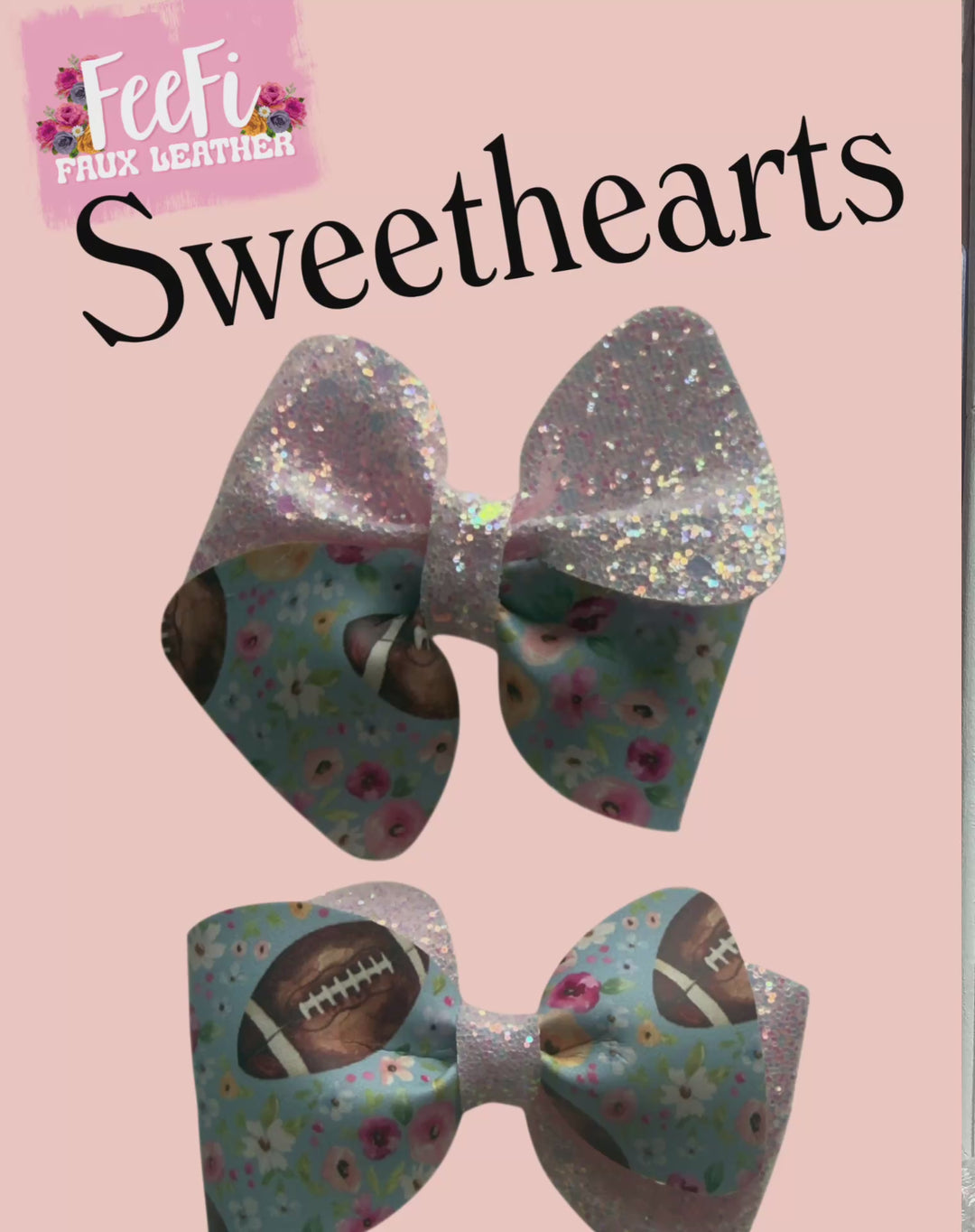 Sweethearts Bow Die for Making 2 1/2 Inch Pinch Hair Bows 2 Styles