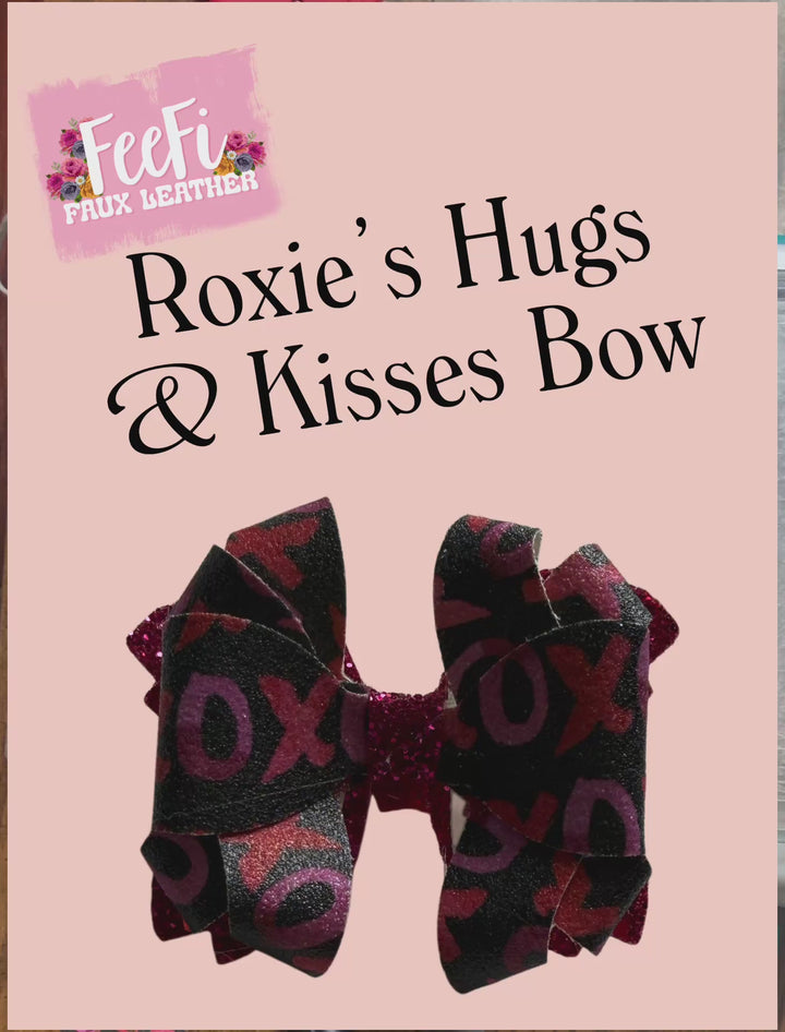 Roxie’s Hugs & Kisses Bow Die for Making Flowers using Die Cutter