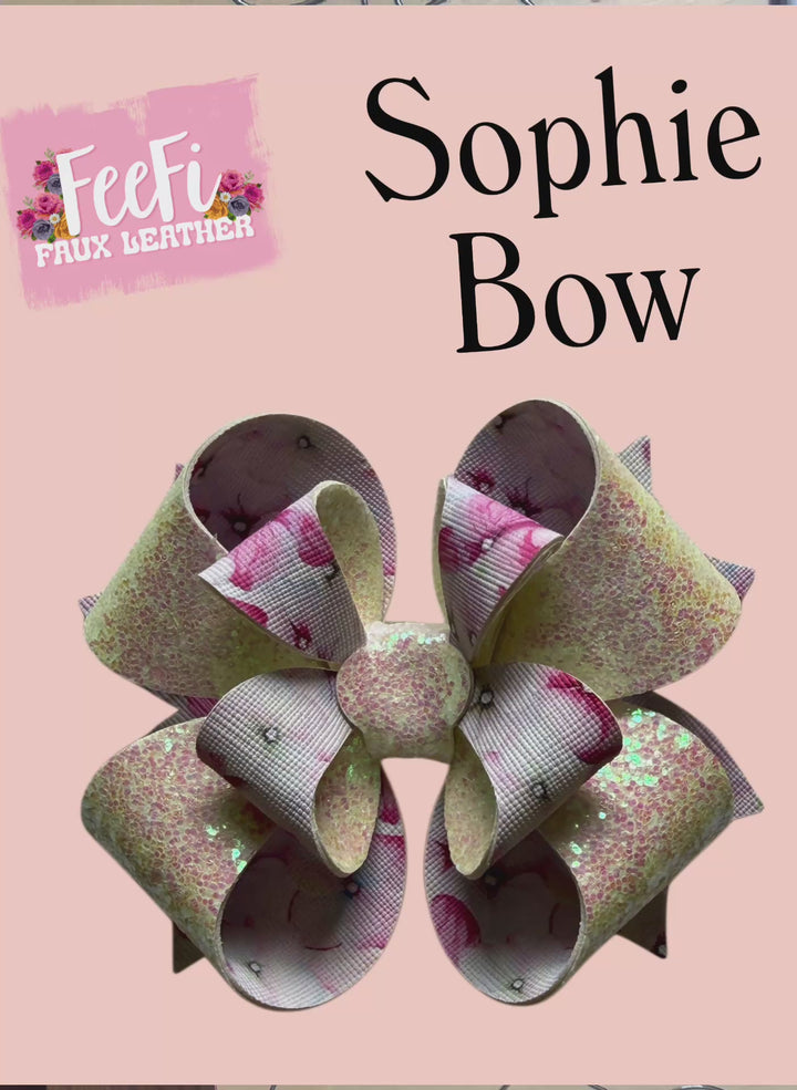 Sophie Bow Die for Making Bows using Cutter 5 Inch Bow