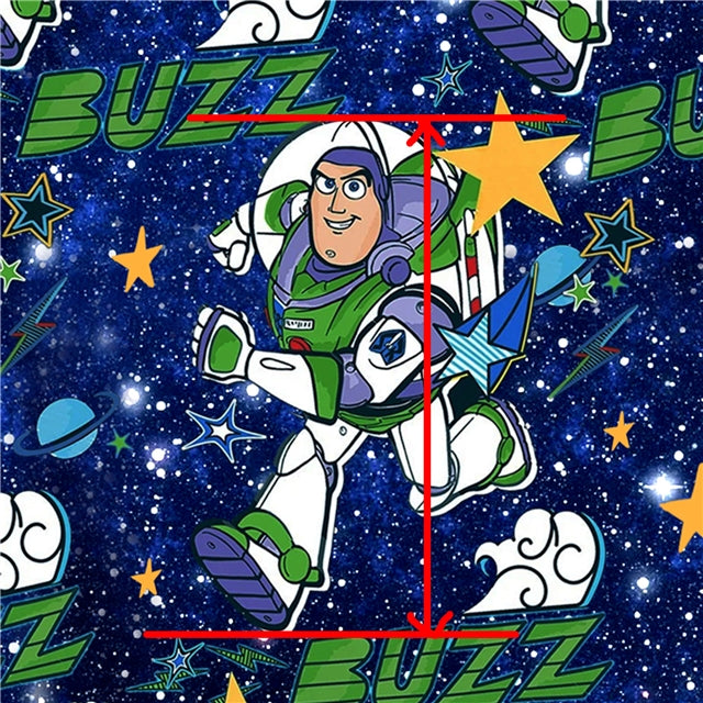 Buzz Lightyear Toy Story Printed Faux Leather Sheet