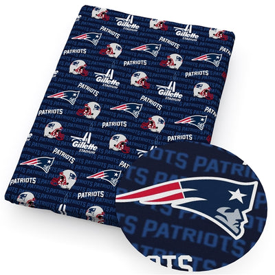 New England Patriots Football Textured Liverpool/ Bullet Fabric with a textured feel