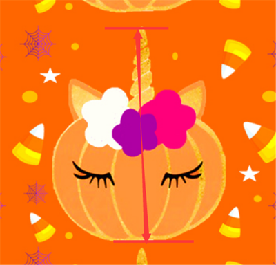 Halloween Pumpkins Litchi Printed Faux Leather Sheet