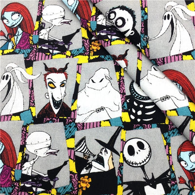 The Nightmare Before Christmas Bullet Textured Liverpool Fabric