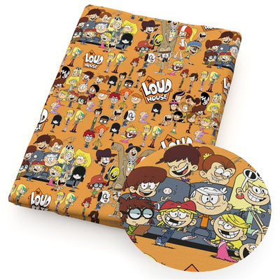 The Loud House Characters Bullet Textured Liverpool Fabric