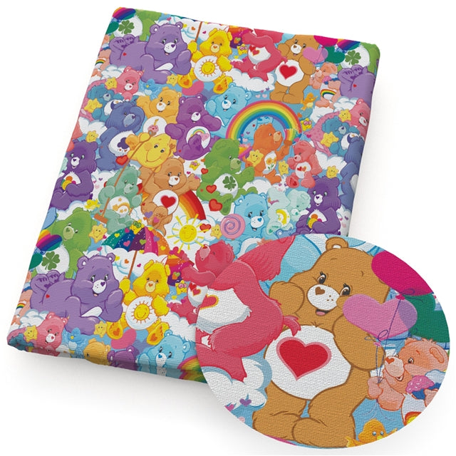 Care Bears Textured Liverpool/ Bullet Fabric with a textured feel