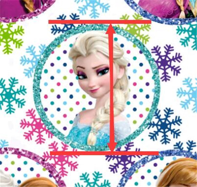 Frozen Princesses Printed See Through,Clear, Transparent Sheet