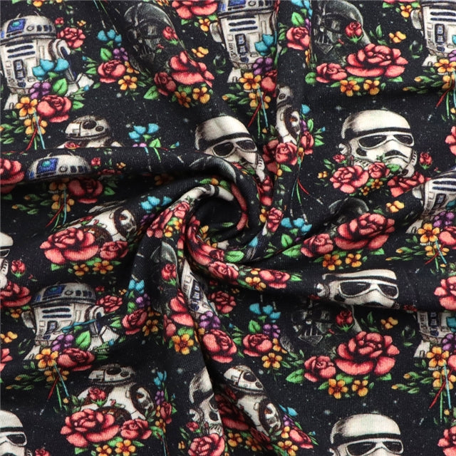 Star Wars Print Textured Liverpool/ Bullet Fabric with a textured feel