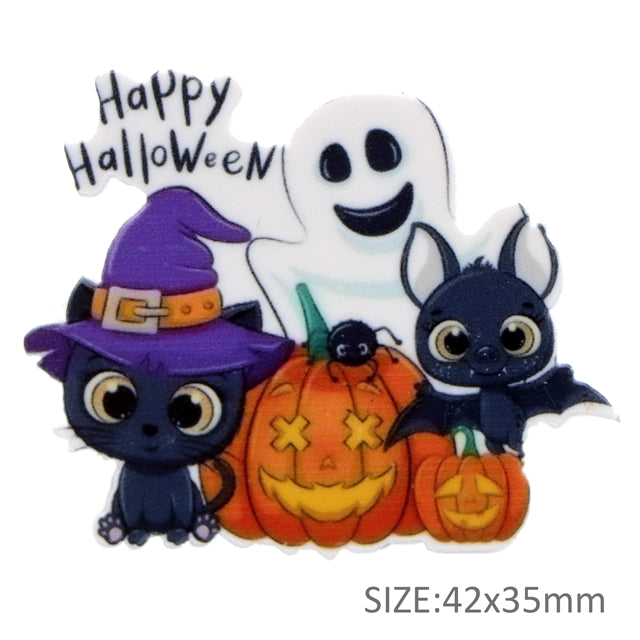 Halloween Ghost, Pumpkin Resin 5 piece set