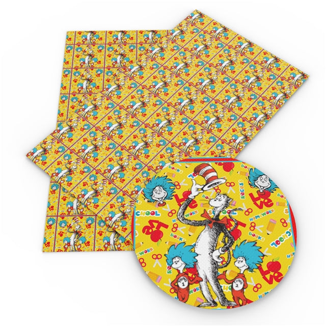 Dr Seuss Textured Liverpool/ Bullet Fabric with a textured feel