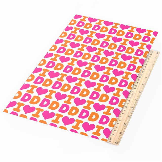 Dunkin’ Donuts Printed Litchi Faux Leather Sheet