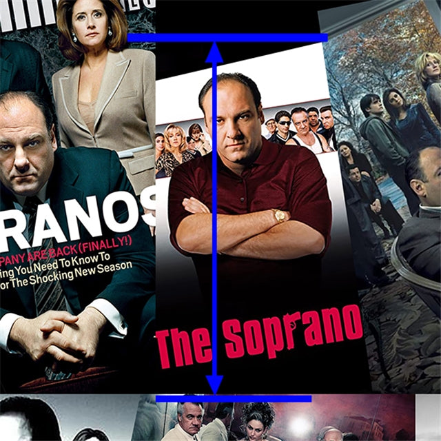 The Sopranos TV Show Printed Faux Leather Sheet