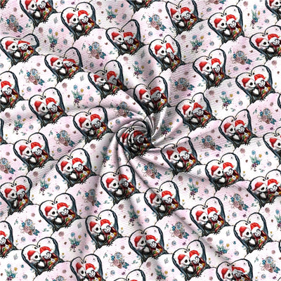 Nightmare Before Christmas Printed Bullet Textured Liverpool Fabric