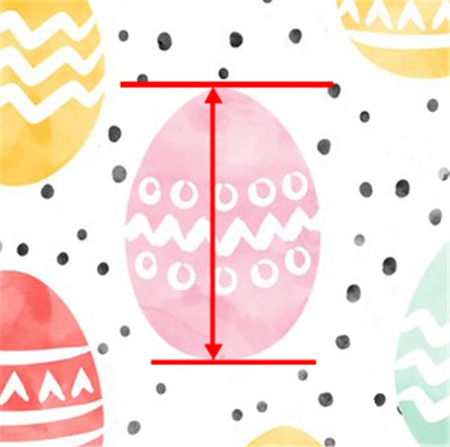 Easter Eggs Printed See Through Sheet  Clear Transparent Sheet
