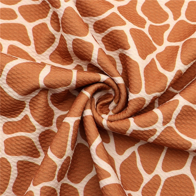 Giraffe Animal Print Bullet Textured Liverpool Fabric