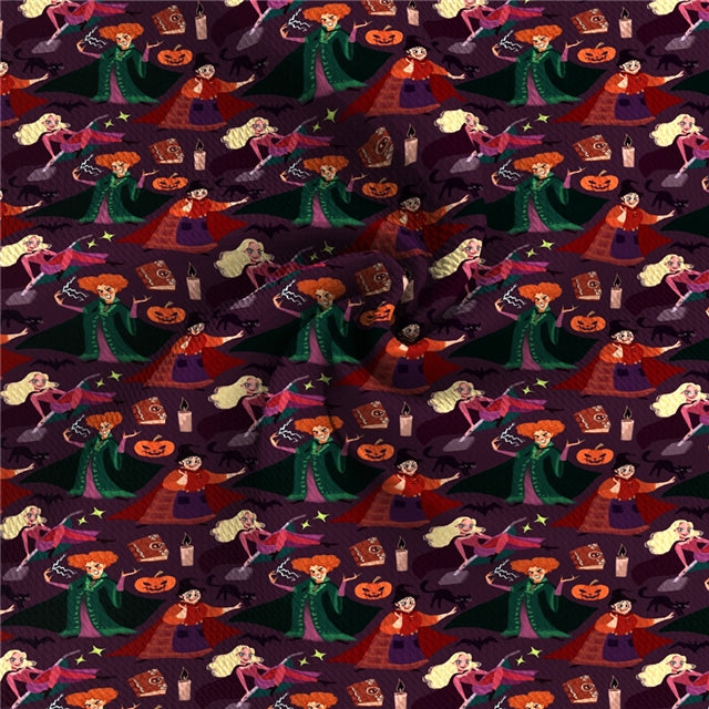 Hocus Pocus Halloween Bullet Textured Liverpool Fabric